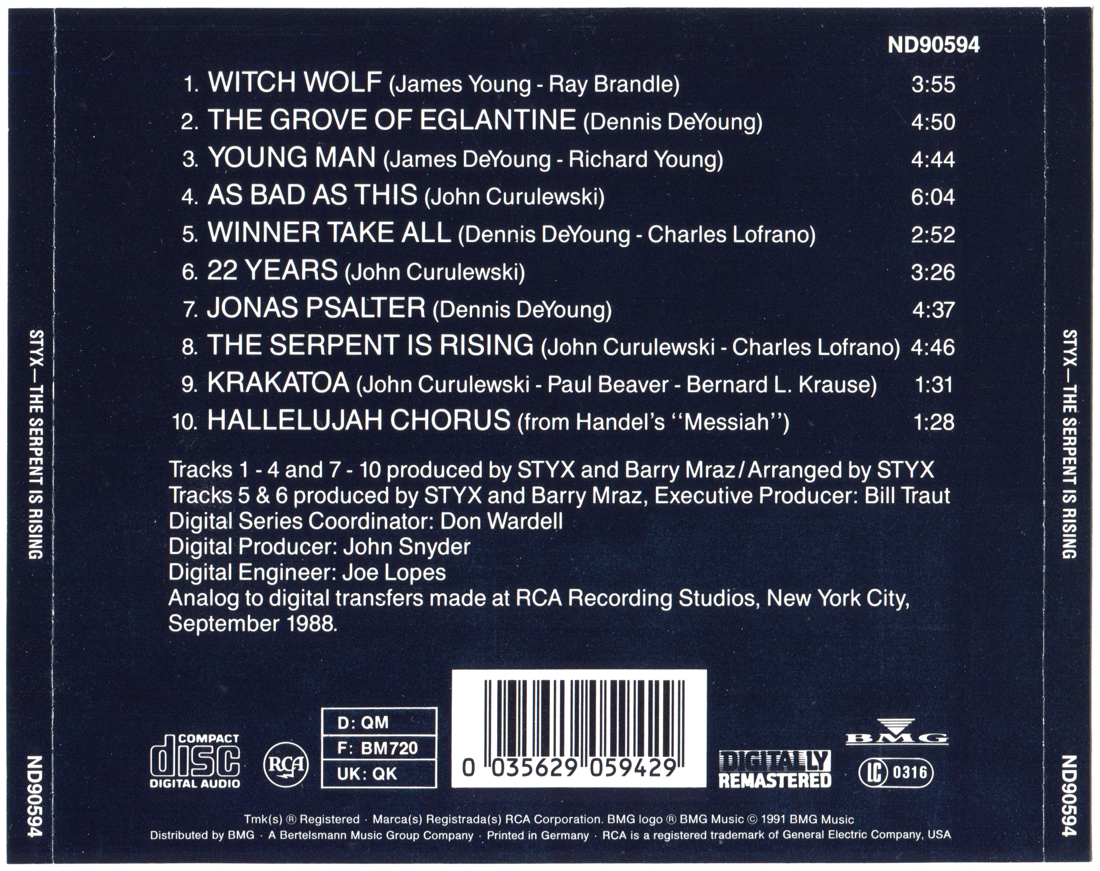 Styx  The Serpent Is Rising : Back